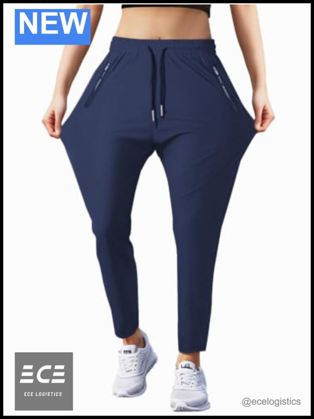 Women's Stretchy Quick-Dry Hiking Athletic Pants Lightweight Zip Pockets